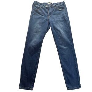 KANCAN Womens Mid Rise Skinny Blue Denim Stretch Jeans Estilo Los Angeles 11/29